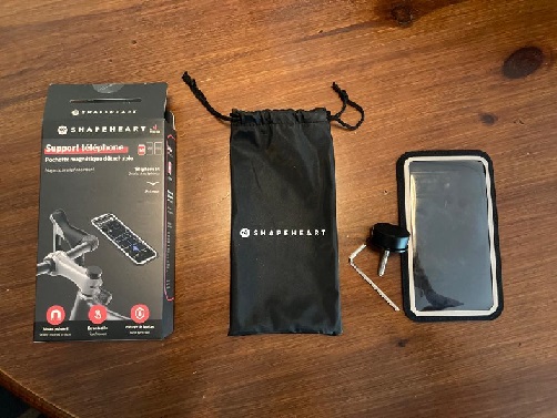 Test support smartphone magnétique pour vélo Shapeheart