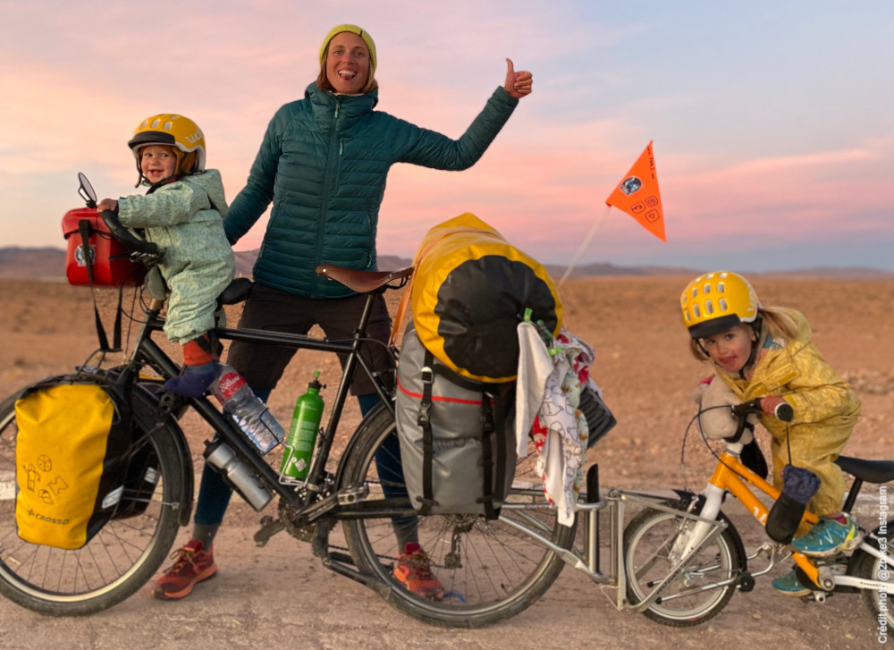 velo voyage avec follow me pour vélo enfant