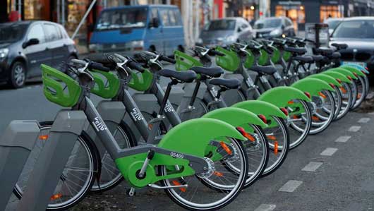 Une station Vélib’ Métropole à Paris