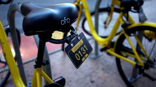 Vélo free-floating de OFO