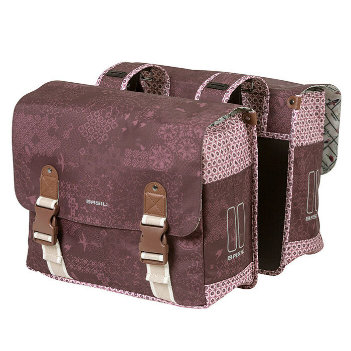 SACOCHE VÉLO DOUBLE BLEUE 35L BOHEME BASIL