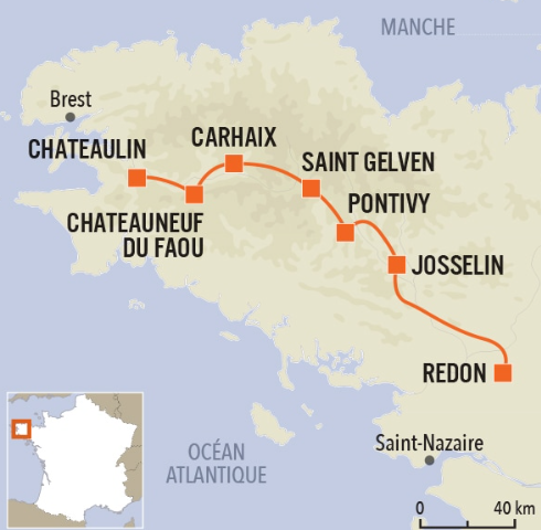 itinéraire du canal de nantes à brest à vélo